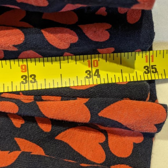 Juicy Couture Heart Pattern Red Navy Dress Size Small - Picture 9 of 11